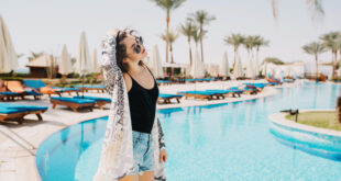 Luxury trip to Dubai in a private exotic car with Burj Khalifa skyline view